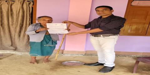 Felicitation of 80+ aged voters and persons with disability (40% above) under Karbook Sub-Division