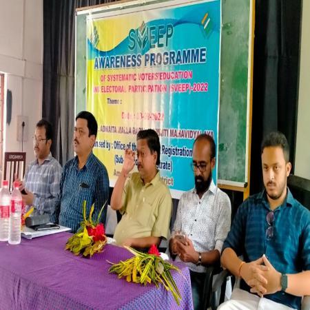 Glimpses of Awareness Programme as well as competition as held on 3.9.22 at Amarpur Degree College